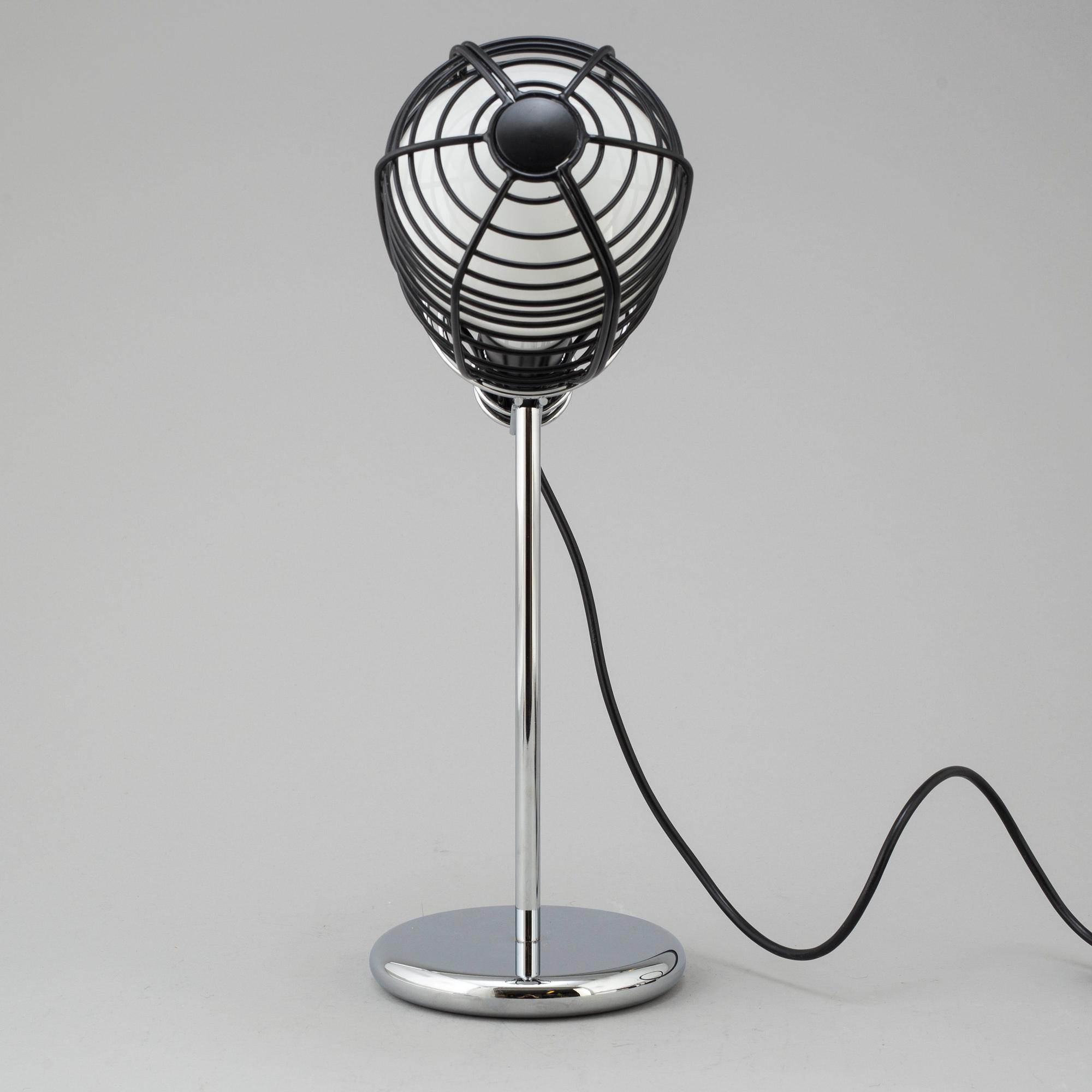 A 'Cage Mic' table light by Diesel for Foscarini.