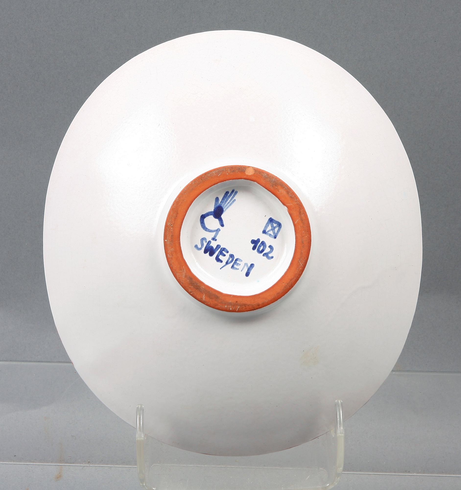 SKÅL, fajans, Stig Lindberg, Gustavsberg.