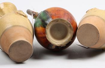 PARTI ORIENTALISKT, 3 delar, lergods. 1900-tal.