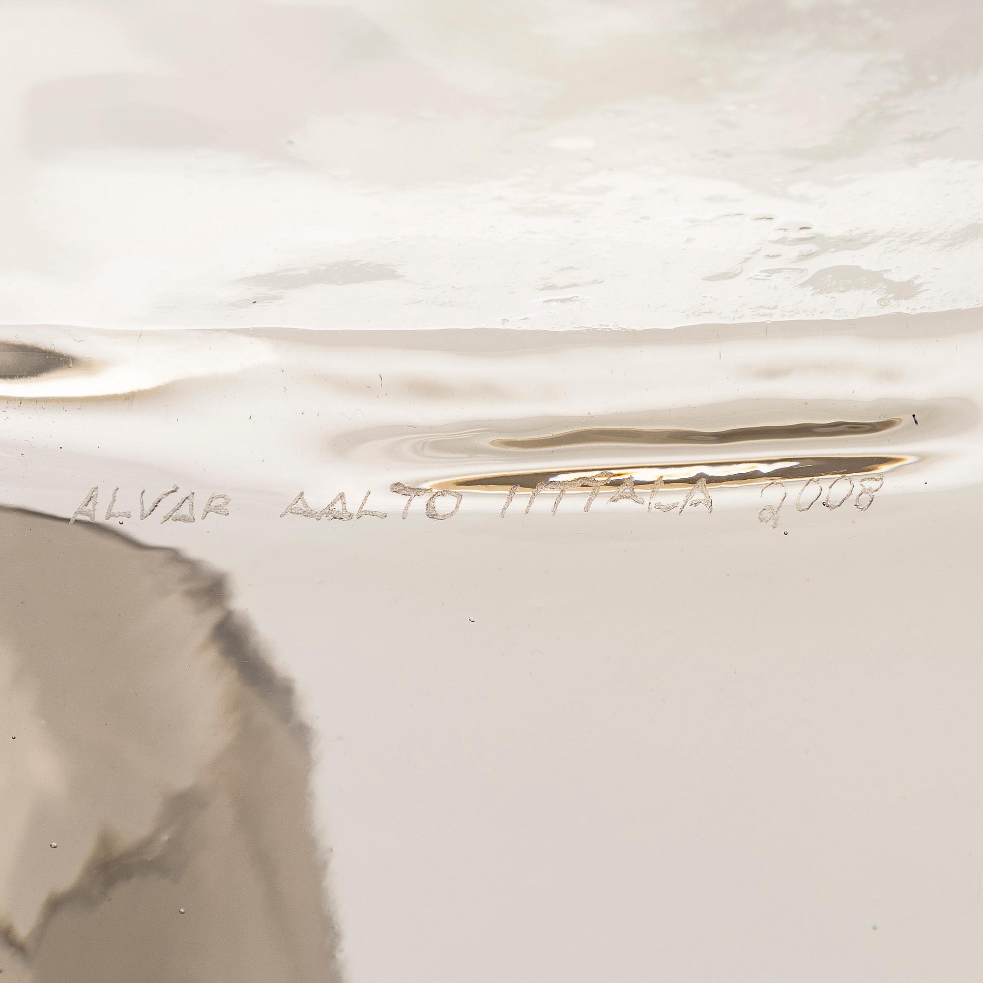 Alvar Aalto, a '3031' vase, signed Alvar Aalto Iittala 2008.