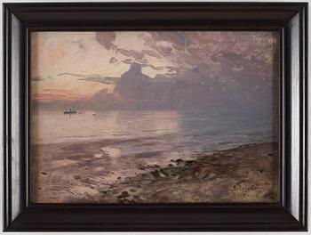 Alfred Bergström, Lågvatten, från kusten vid Le Havre, Normandie.