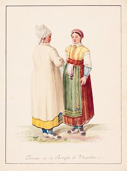 353. Carl Wilhelm Swedman, "Femmes de la Paroisse de Wingåker".