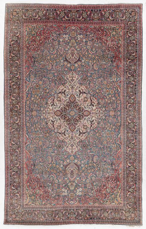 A semi-antique Khorasan rug, east Persia, c. 242 x 140 cm.