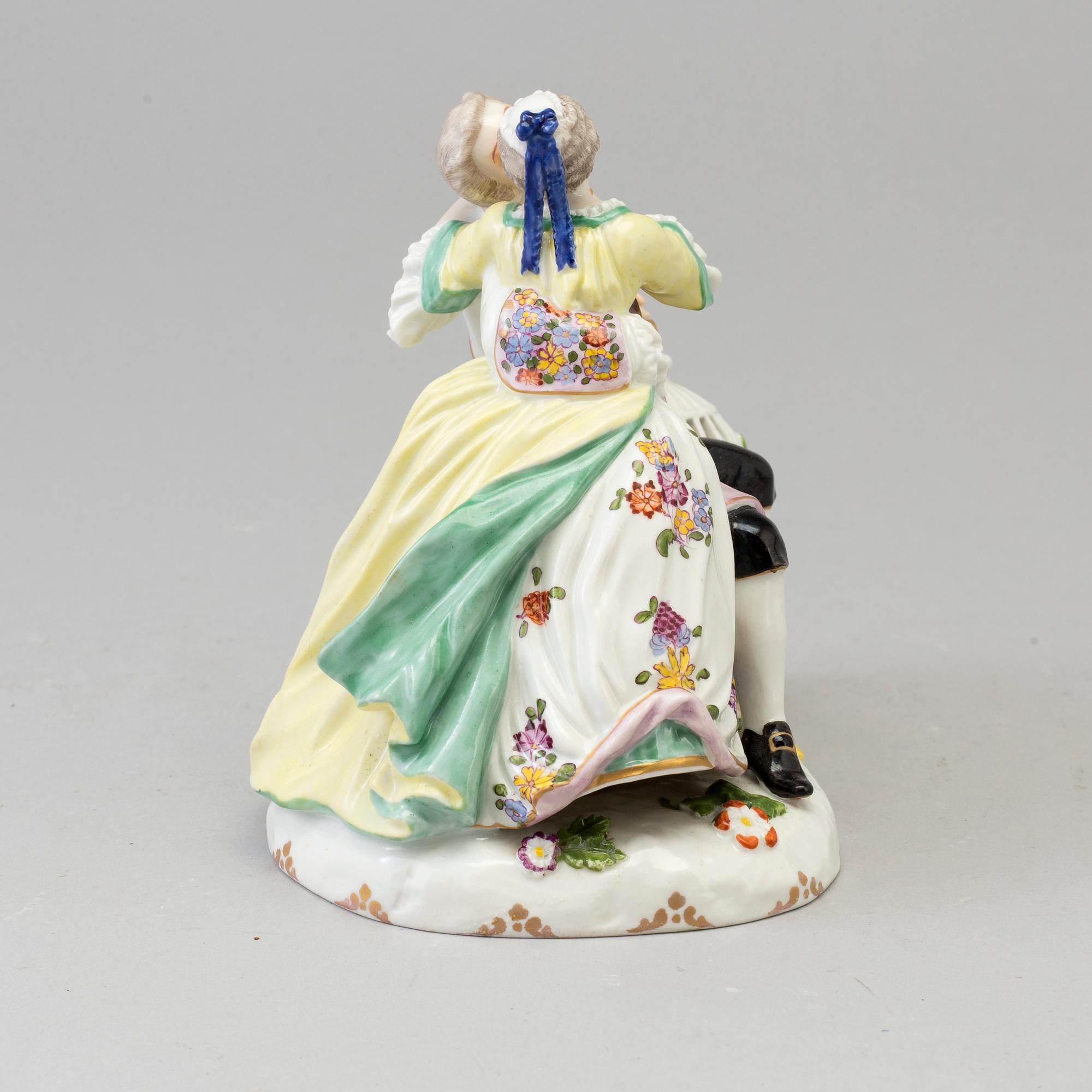 FIGURGRUPP, porslin. Samson, Paris, Frankrike, 1800-tal.