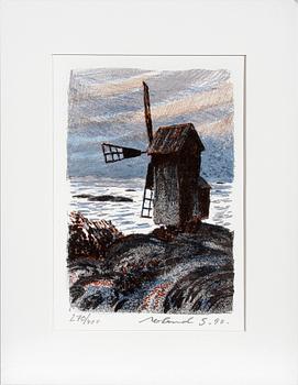 ROLAND SVENSSON, färglitografier, 4 st, sign, dat 90 o numr 270/400.