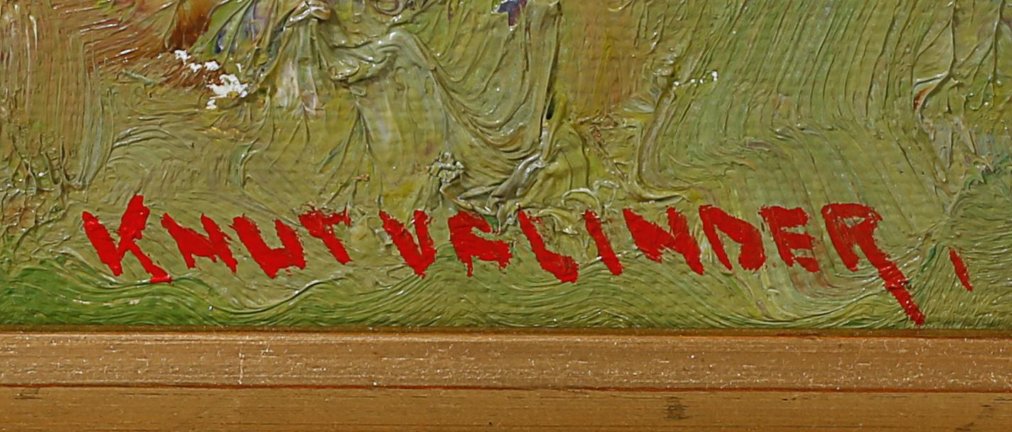 KNUT VALINDER, olja på duk, signerad.