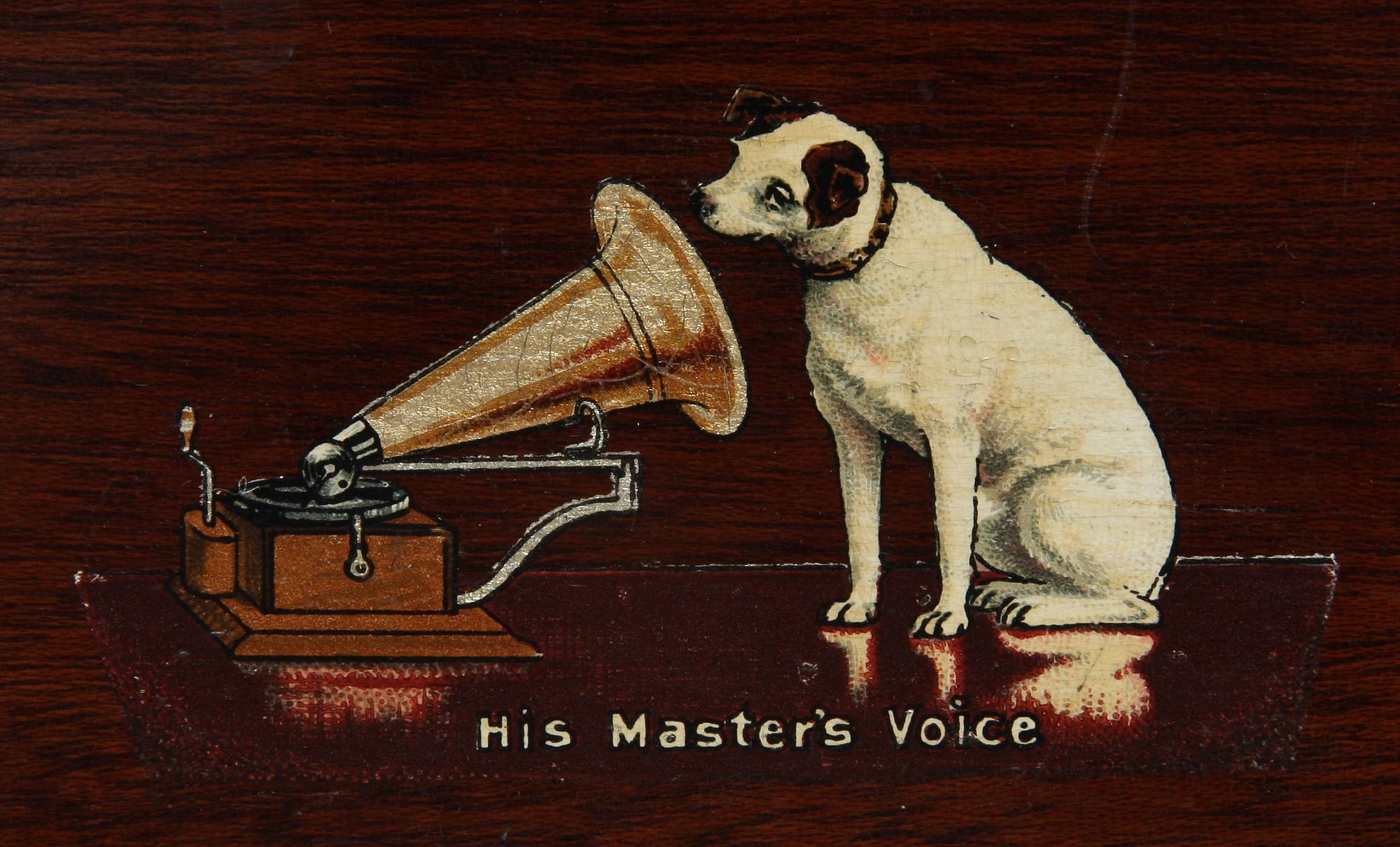 TRATTGRAMMOFON, His Master's Voice, 1900-talets början.