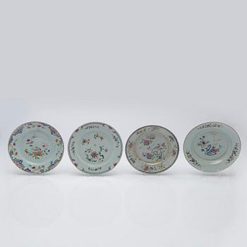 Plates, 4 pcs, China, Qianlong (1736-95).