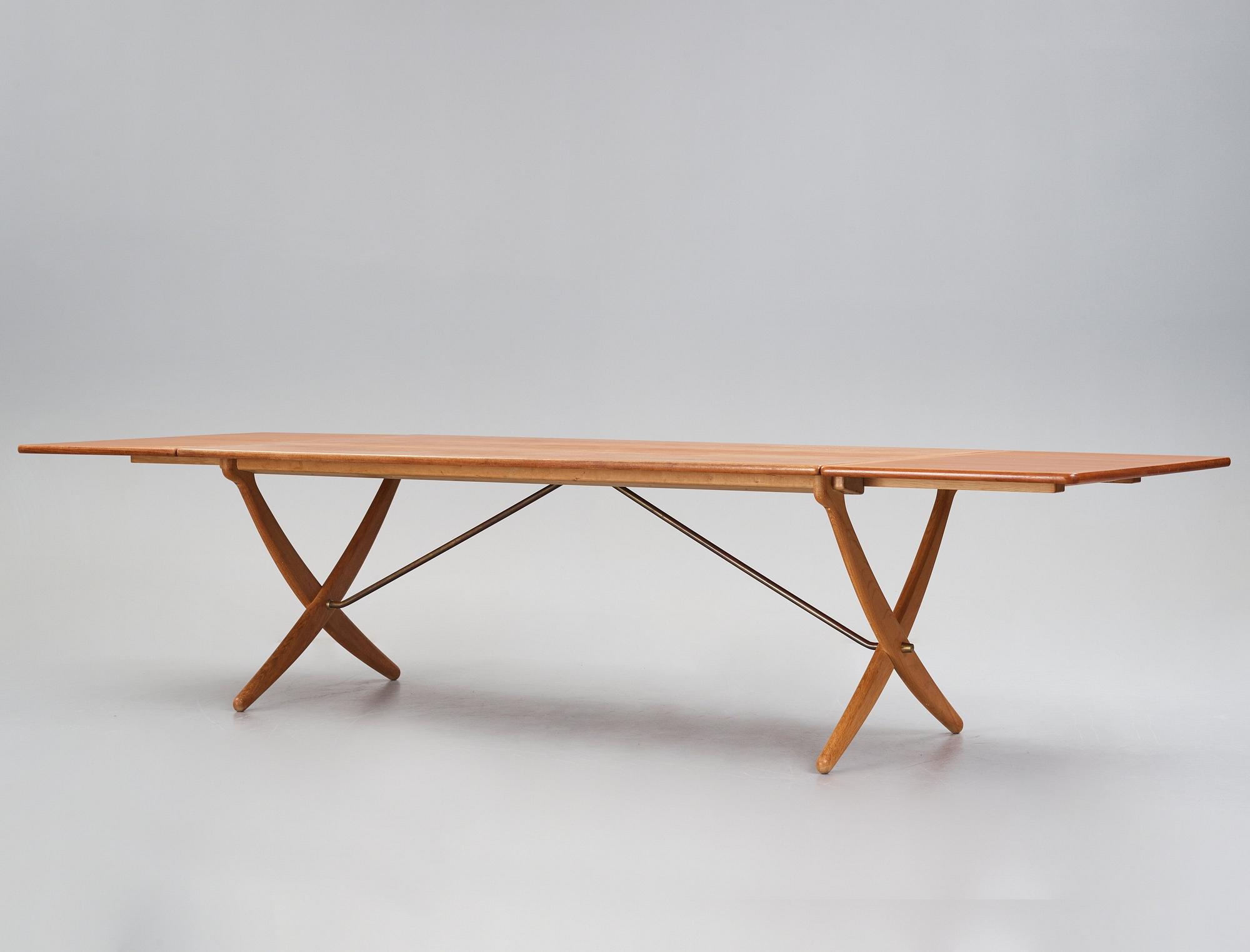 Hans J. Wegner, matbord med klaffar, "AT-314", Andreas Tuck, Danmark 1950-60-tal.