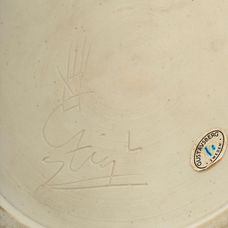 STIG LINDBERG, vas, stengods. Gustavsberg studio 1976.