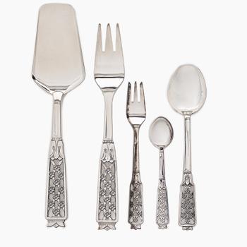 a 32-piece 'Prinsess' dessert flatware set, Secon, Gothenburg, Sweden, 1974-79.