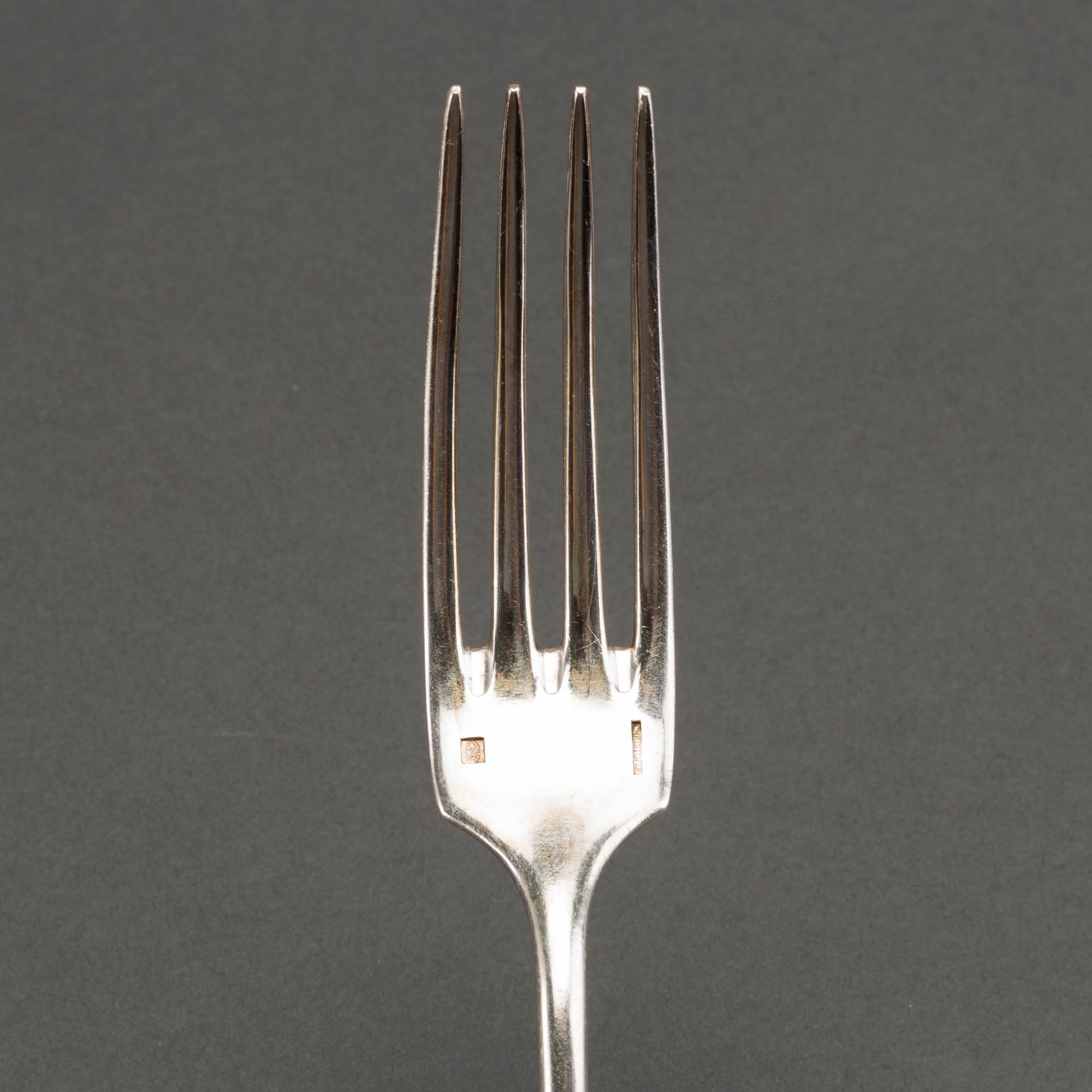 28 parts of silverplate flatware Christofl, Paris, France.