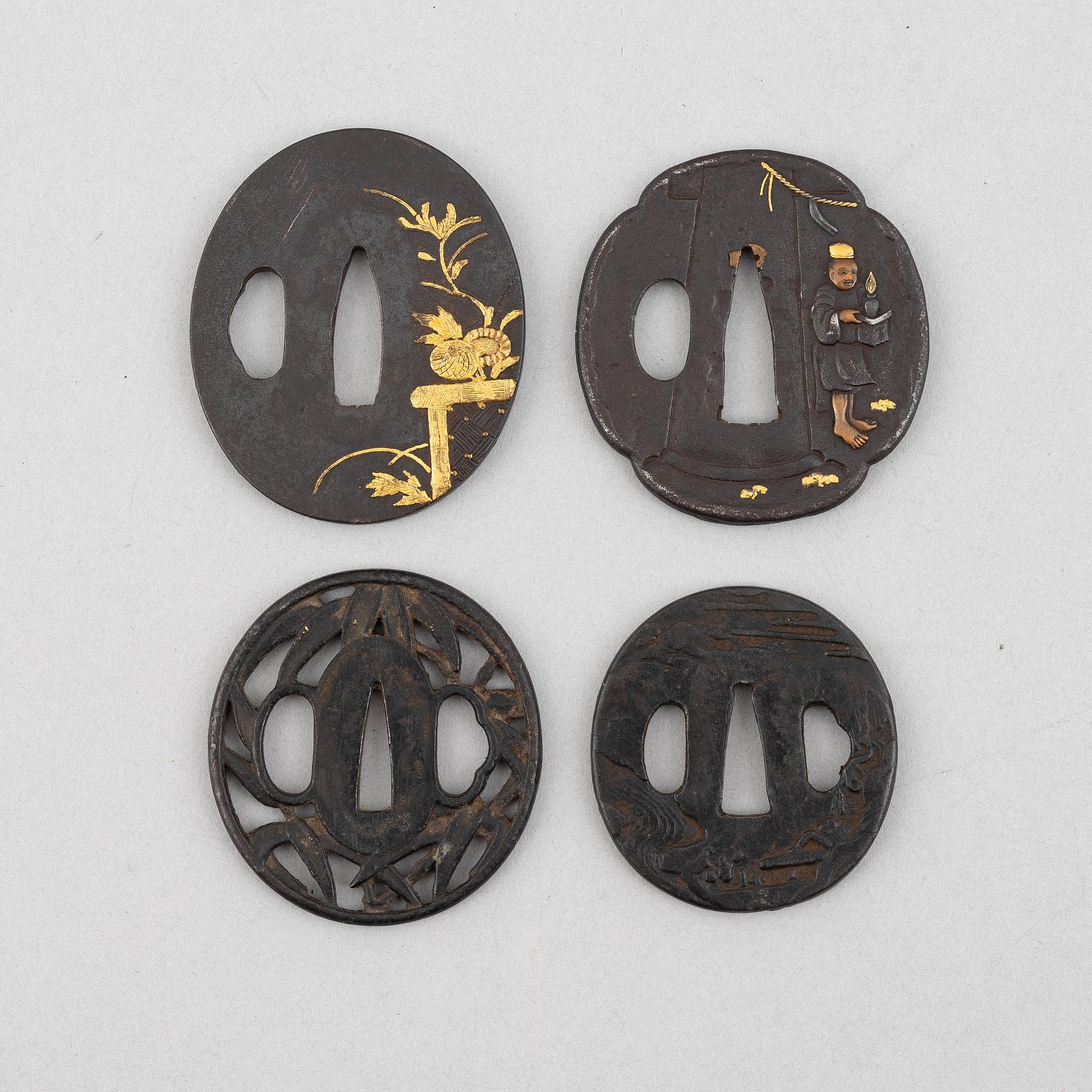 Four tsubas, Edo/Meiji.
