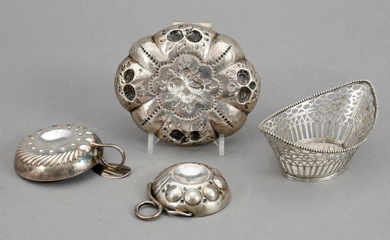 PARTI SILVER, 4 delar, 263 gram. Bl a Sterling Silver.