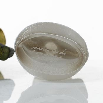 Kjell Engman, figurines, 3 pcs, glass, from the "Catwalk" series, Kosta Boda.