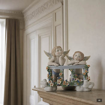 Lladró, figurine, "Celestial Balcony", Spain.