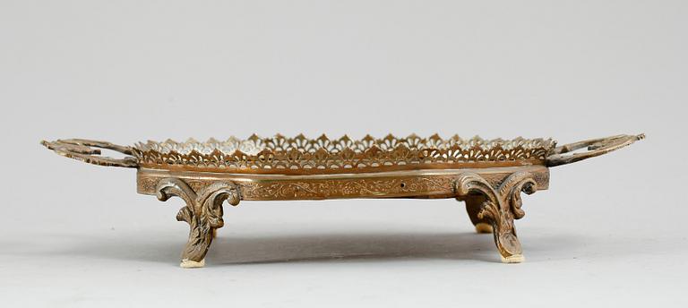 SPEGELBRICKA, mässing, 1800-tal.