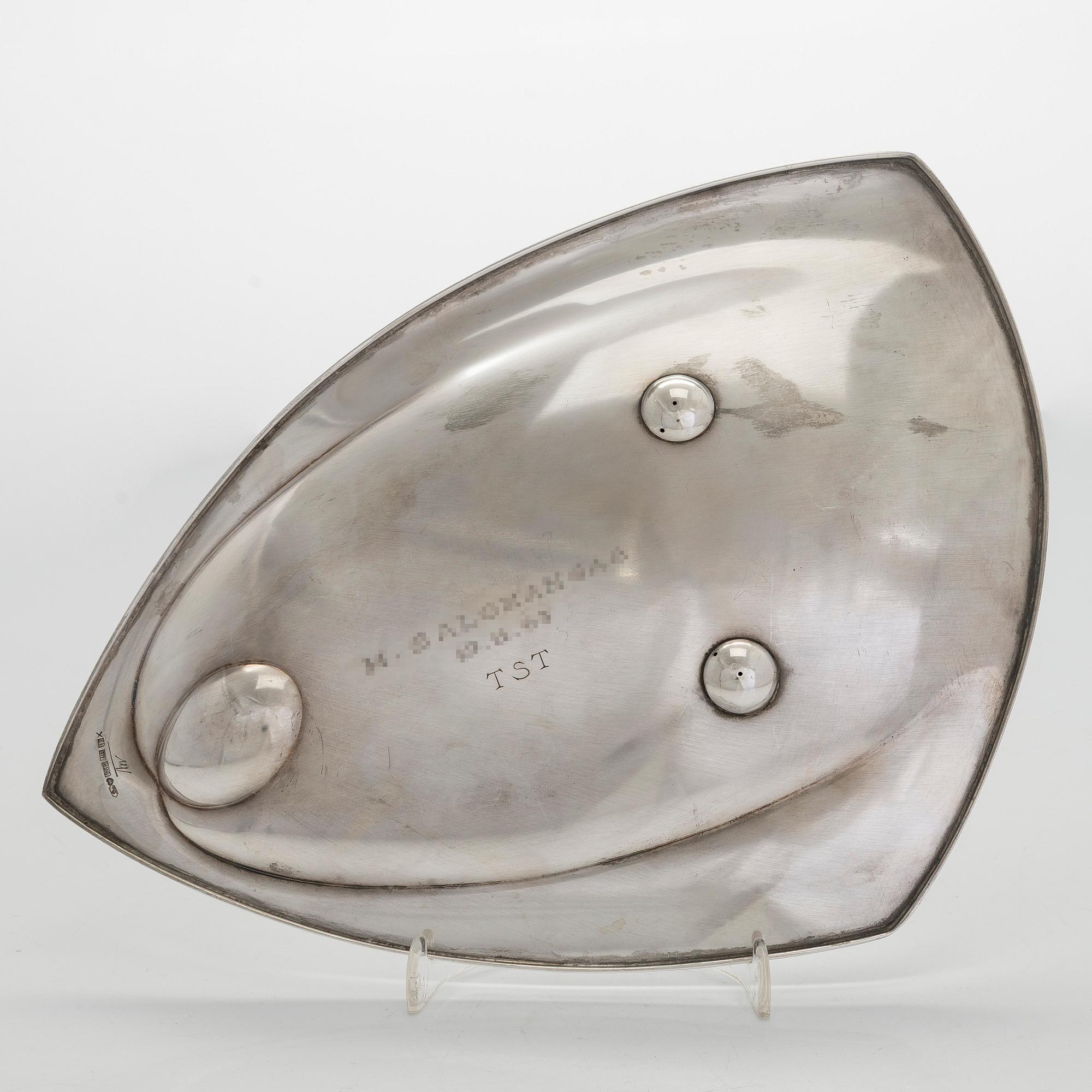 Tapio Wirkkala, Fat, silver, TW 100, Kultakeskus, Tavastehus, 1962.