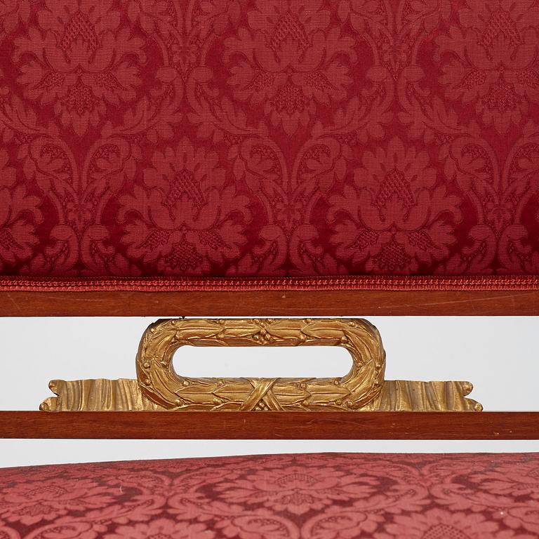 An empire style sofa, ca 20th Century.