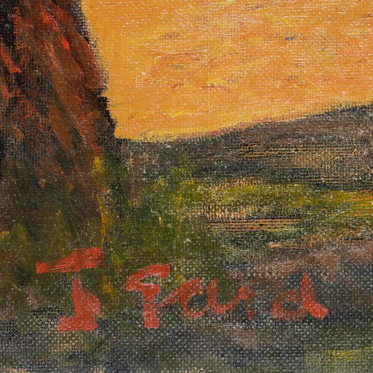 FRANS GARD, olja på duk, sign.