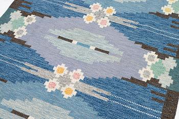 Ingegerd Silow, matta, rölakan, "Örbyhus", signerad IS, ca 230 x 160 cm.