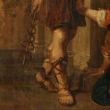 Jan de Bray (de Braij), Mercury and Aglauros at the door of Herse's chamber.