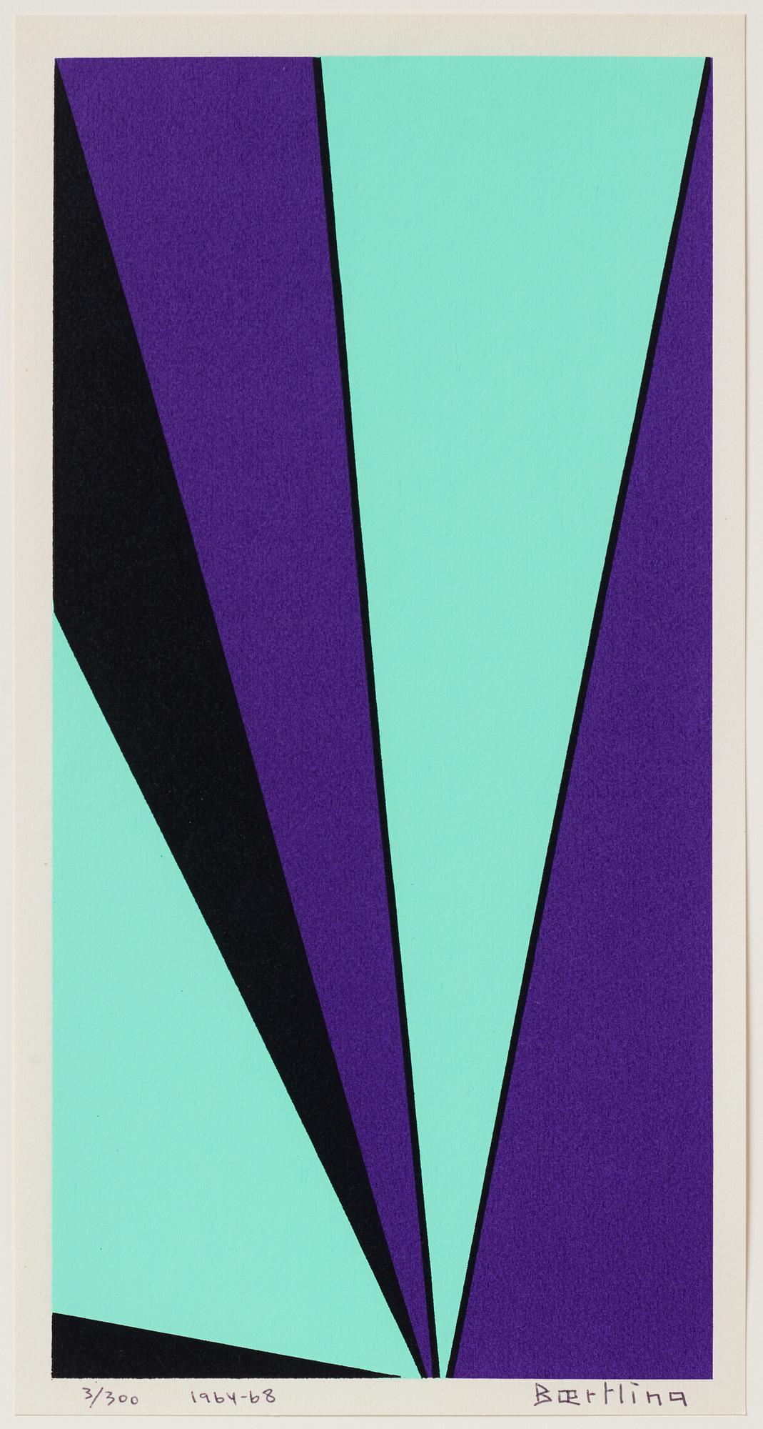 Olle Baertling, silkscreen in colours, 1964-68, signed 3/300.