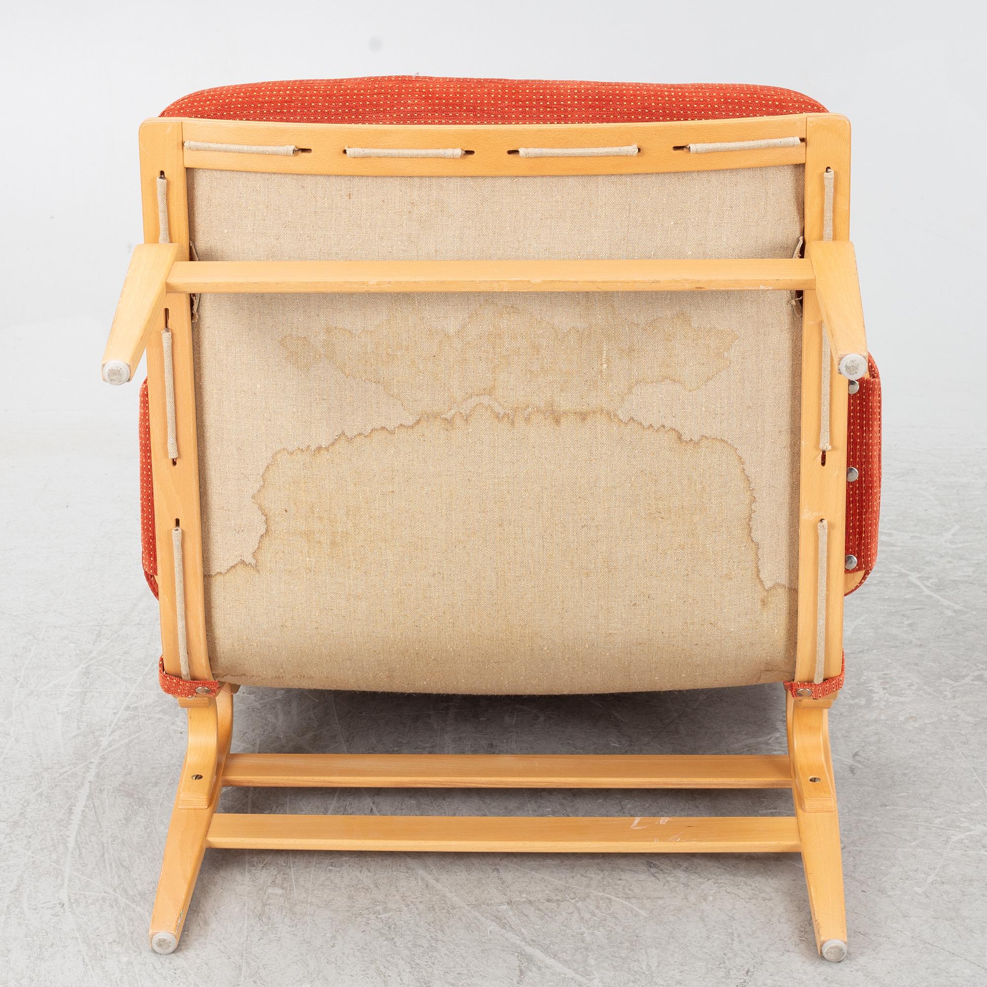 Bruno Mathsson, a pair of 'Ingrid' armchairs, Dux.