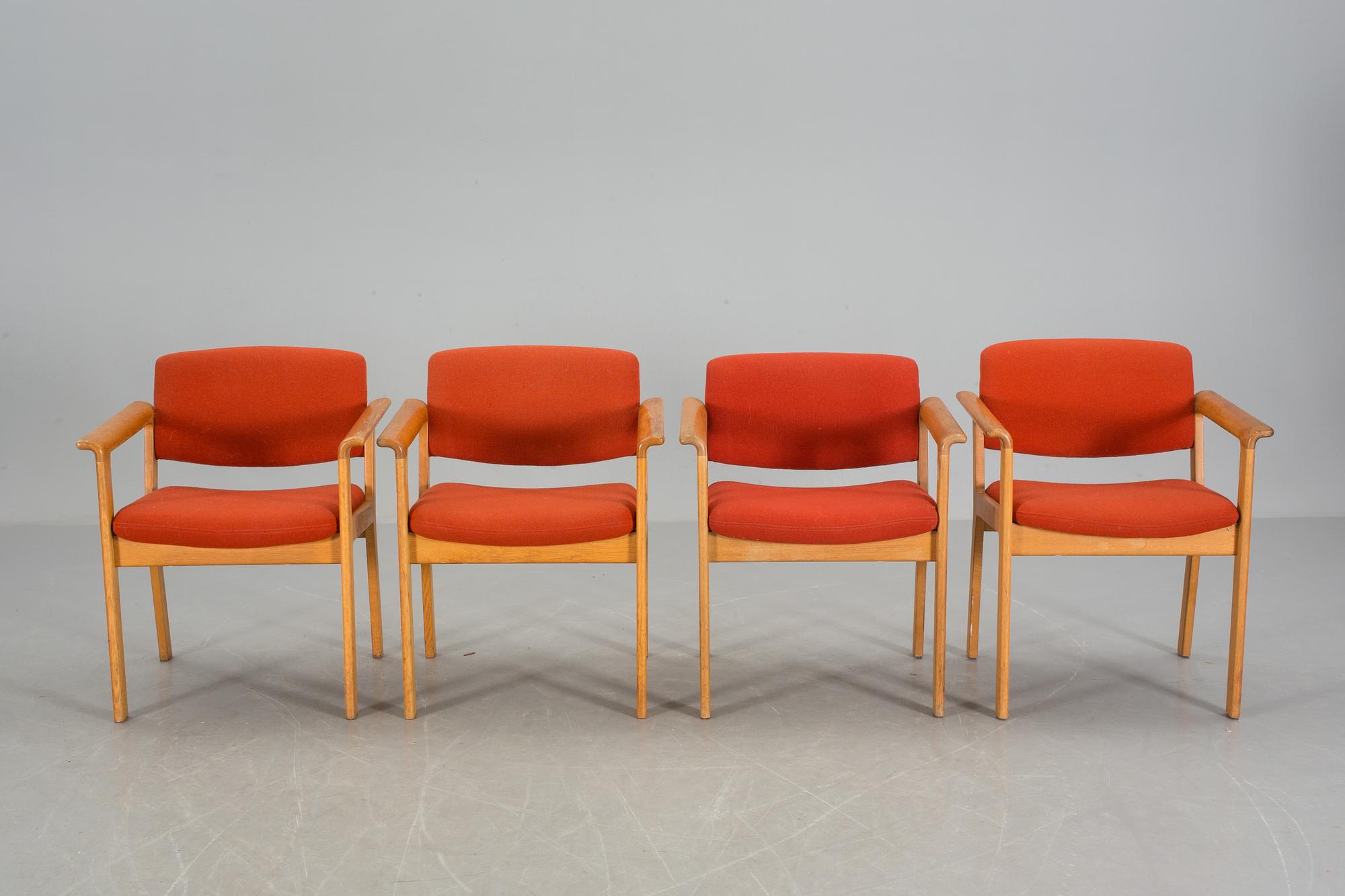 STOLAR, 4 st, Höng stolefabrik, Danmark, 1900-talets andra hälft.