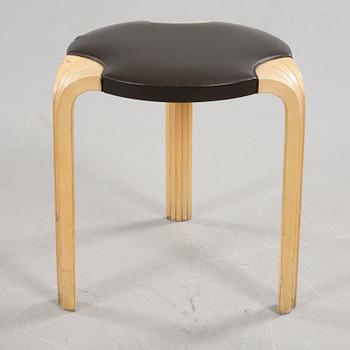 A stool, model X600, designed by Alvar Aalto, probably made by Artek, second half of the 20th century.