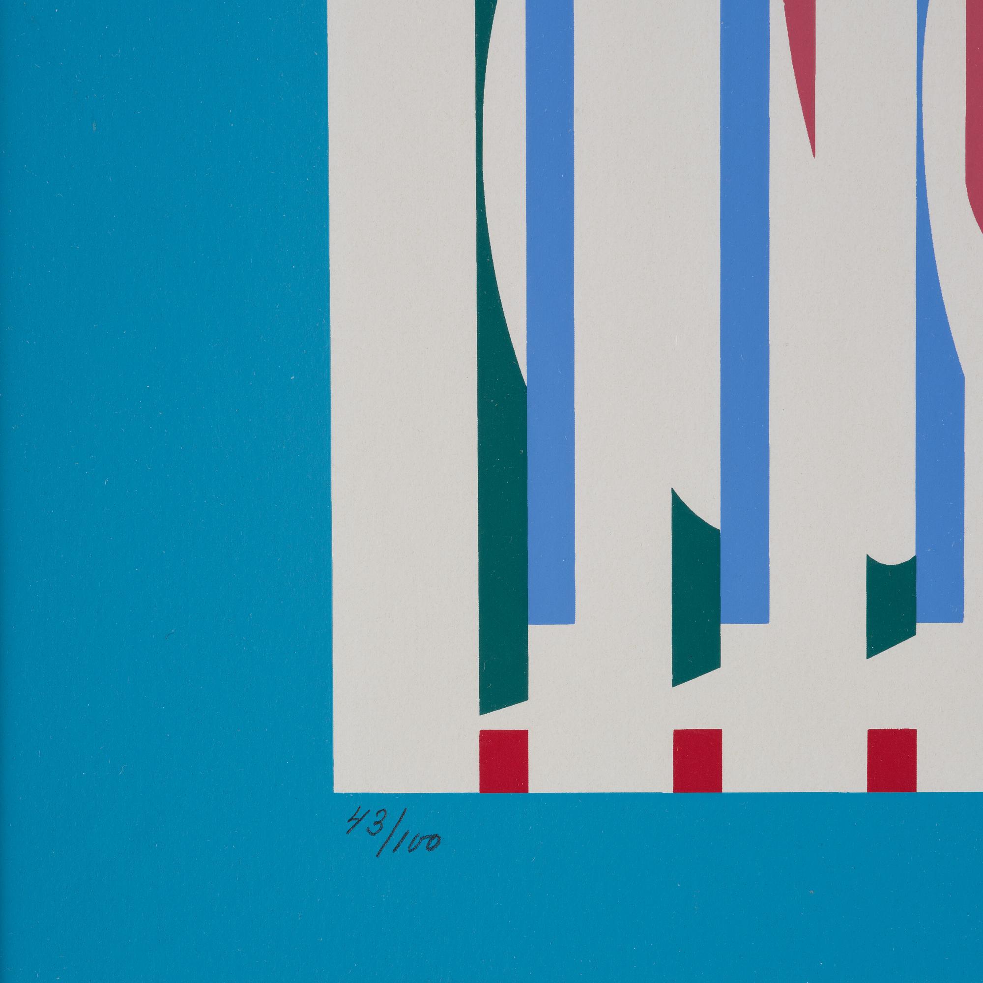 Yaacov Agam, Utan titel from: "Hommage aux Prix Nobel" (Nobelprismappen).