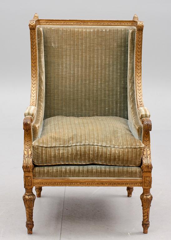 FÅTÖLJ, Louis XVI-stil. 1900-talets början.