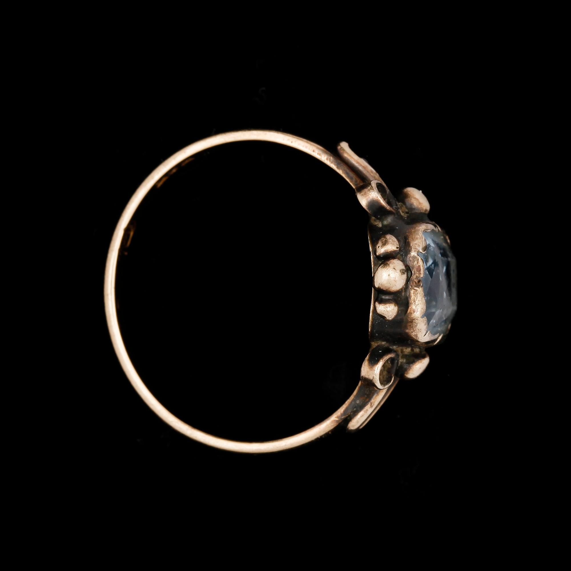 RING OCH HÄNGEN, 1+2st, 14k resp 18k guld. Tot vikt 17,1g.