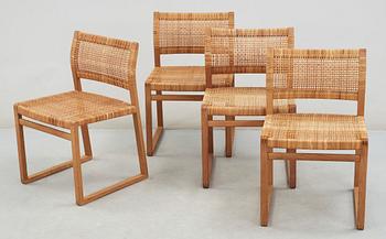 STOLAR, 4 st, "BM61", Börge Mogensen. 1900-tal.