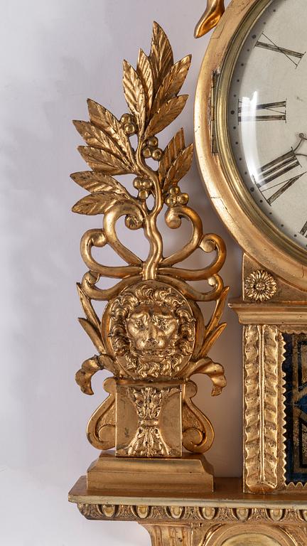 A Swedish Empire wall-clock.