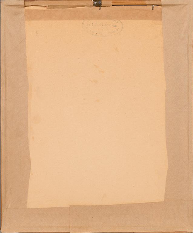 Frans Nyberg, etsning, plåtsignerad.