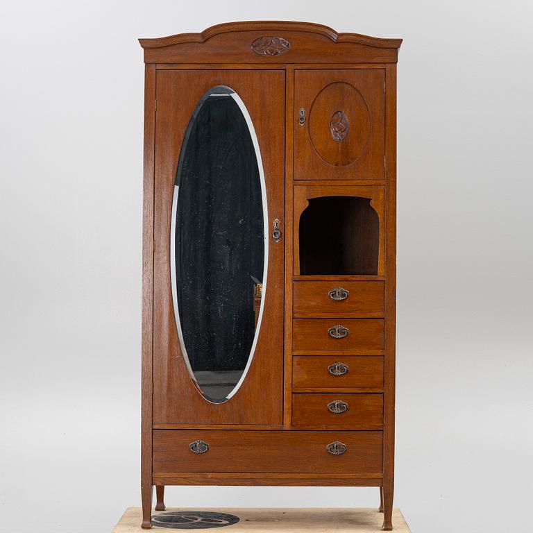 Wardrobe, Art Nouveau, early 20th century.
