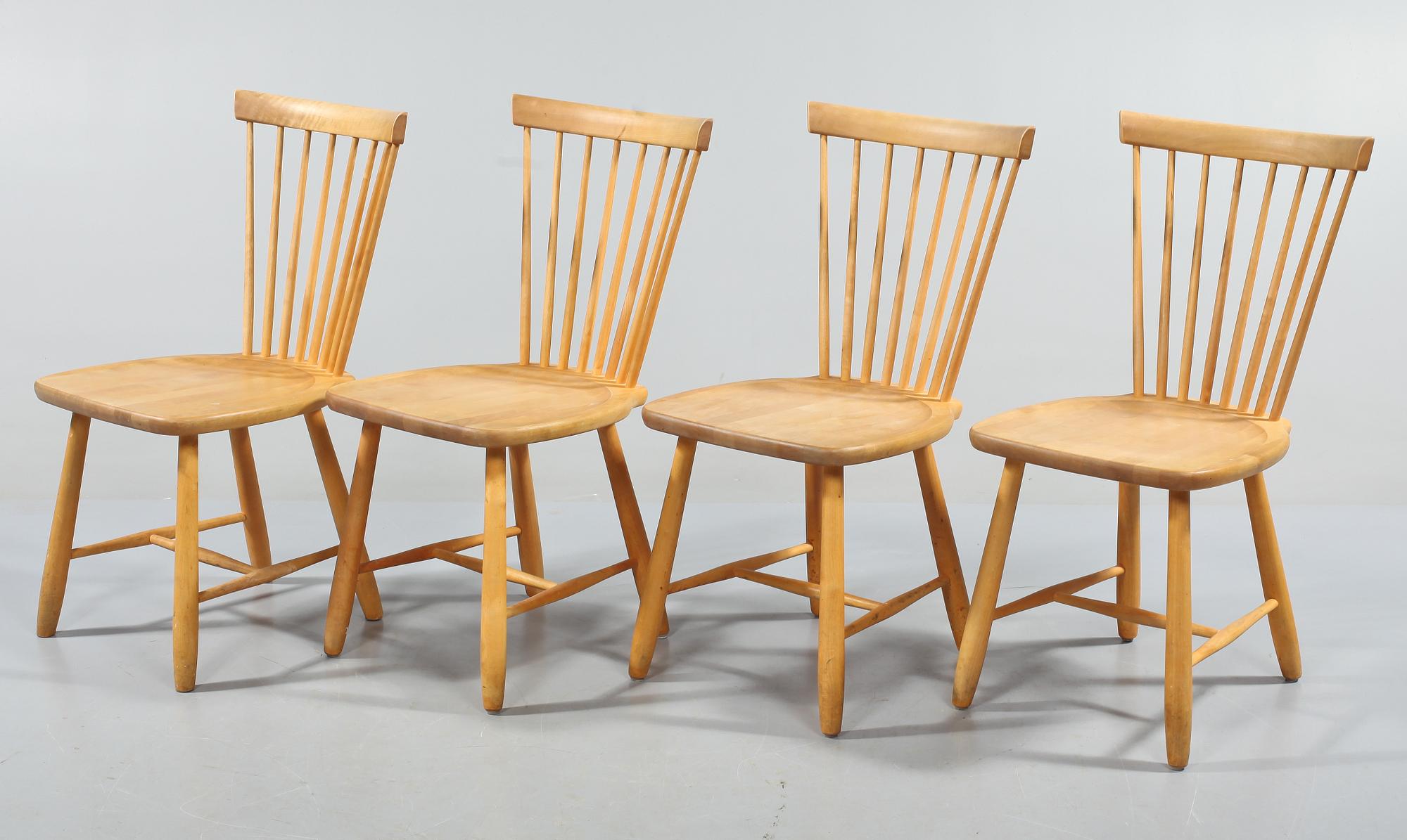 STOLAR, 4 st, "Lilla Åland", Carl Malmsten, Stolab, 2002.