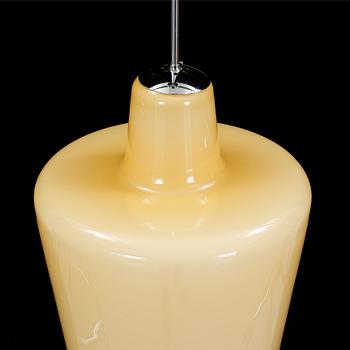 TAKLAMPA, glas, Pukebergs glasbruk, 1900-tal. Höjd 81 cm.