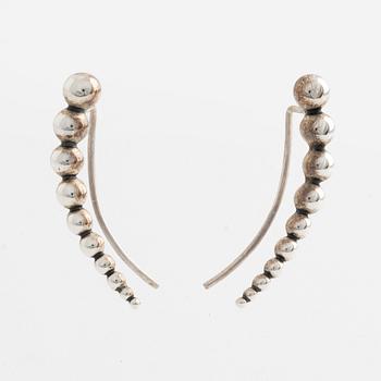 A pair of Georg Jensen silver earrings "Moonlight Grapes".