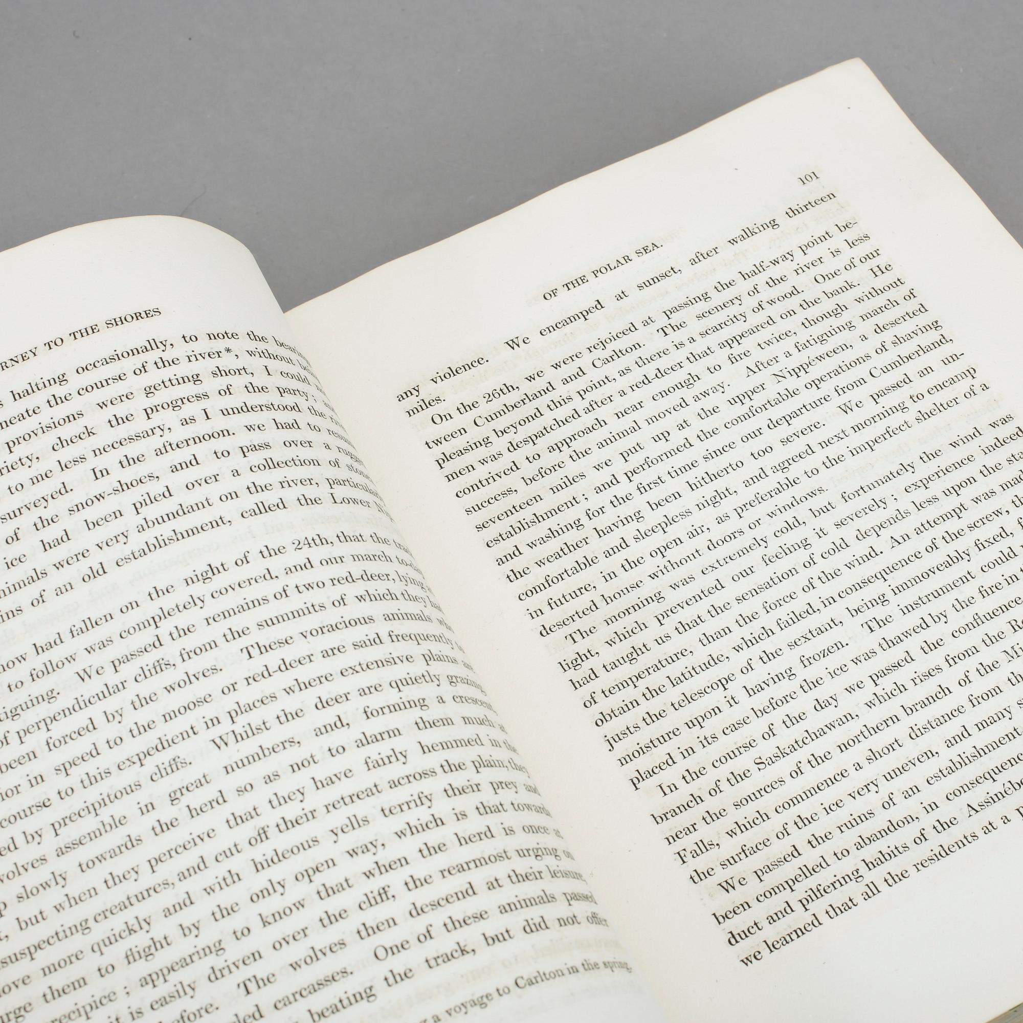 BOK, John Franklin, "The Polar Sea, in the years 1819,20,21, and 22". John Murray, London, 1823.