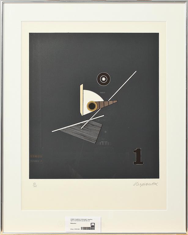 ALAIN LE YAOUANC, färglitografier, 2 st, sign o numr 62/125 resp 60/125.