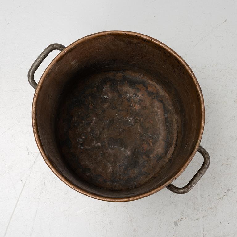 A copper vessel, 19th Century.