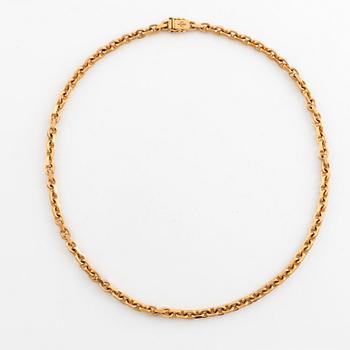 Collier, halskedja 18K guld, ankarlänk, Balestra.