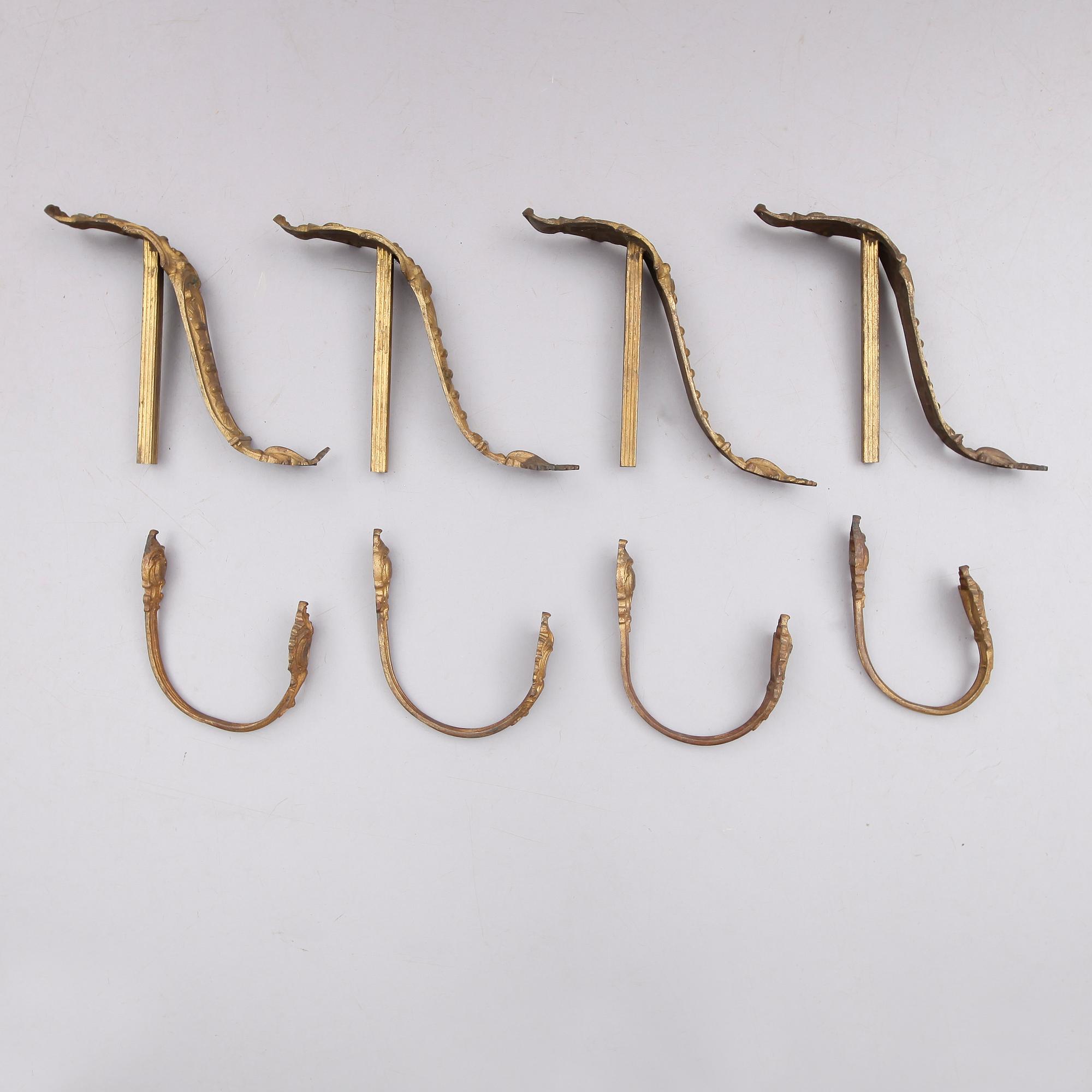 GARDINOMTAG, 8 st (4+4), 1800-talets andra hälft.