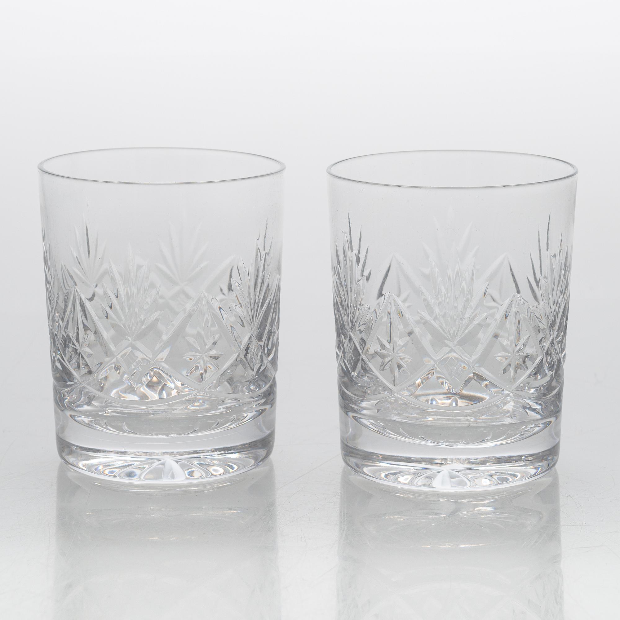 An 'Yrjö' crystal glassware set, 58 pieces, Riihimäen Lasi, Finland, latter half of the 20th century.