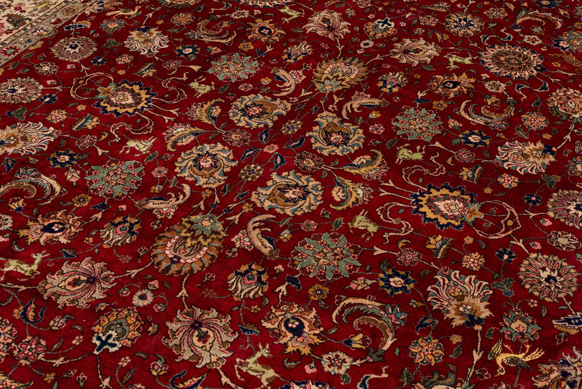 Carpet, Tabriz, approx. 386 x 280 cm.