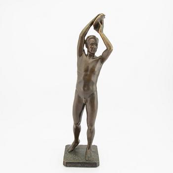 Evert Yli-Porila, a singed and dated 1933 bronze culpture.