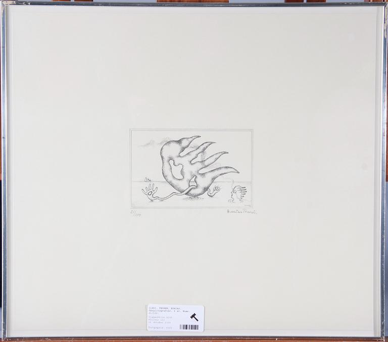 ESAIAS THOREN, färglitografier, 6 st, sign o numr 21/100.