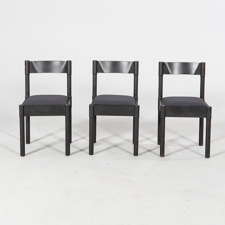 Vico Magistretti, a set of six chairs.